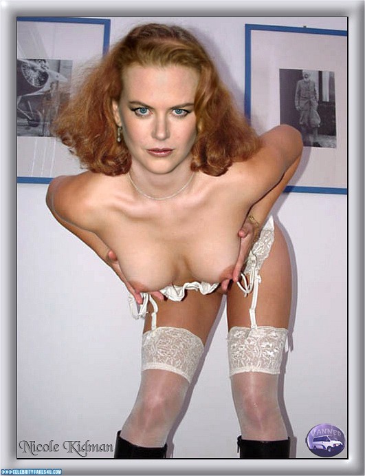 Nicole Kidman Fake, Flashing Tits, Homemade, Stockings, Porn