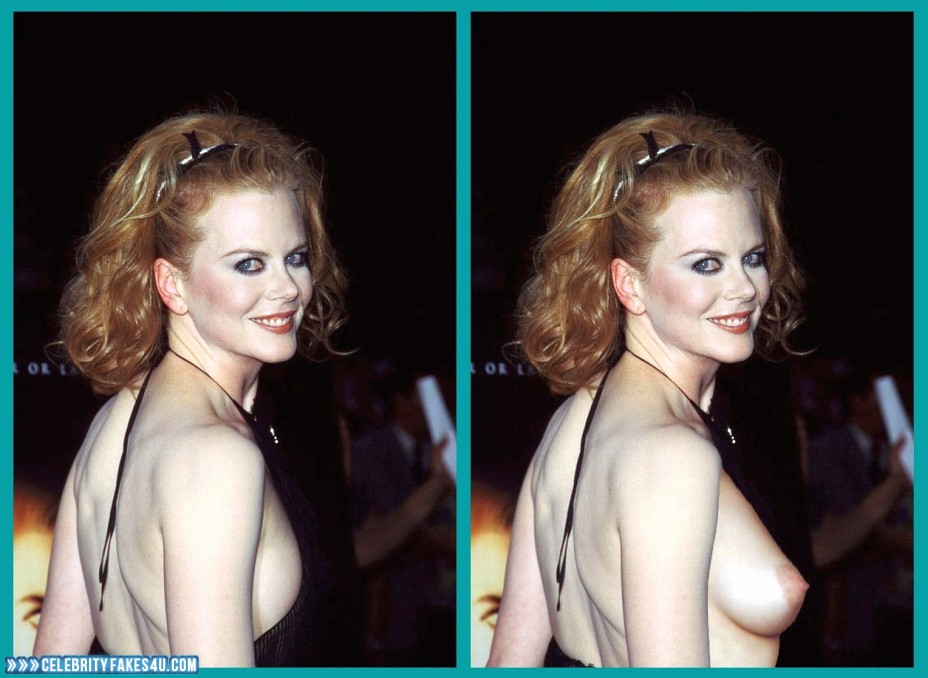 Nicole Kidman Fake, Public, Sideboob, Porn