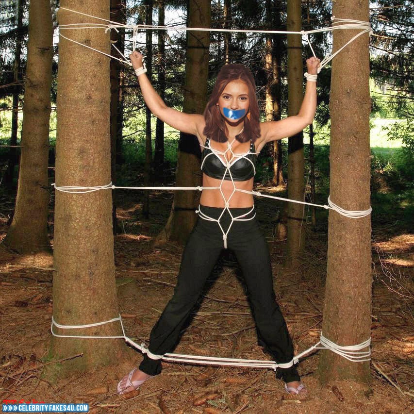 Nina Dobrev Fake, Bondage, Outdoor, Porn