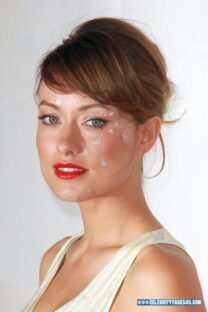 Olivia Wilde Cumshot Facial Fake 001