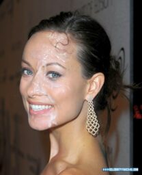 Olivia Wilde Public Cumshot Facial Nsfw Fake 001