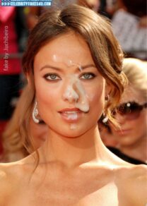 Olivia Wilde Public Facial Cumshot Fake 001