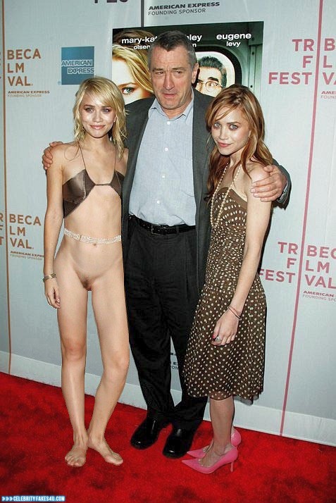 Olsen Twins Fake, Pantiless, Red Carpet Event, Porn