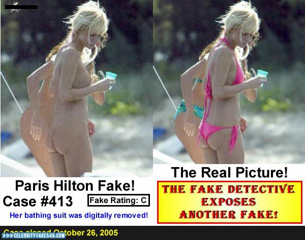 Paris Hilton Fake, Ass, Beach, Bikini, Topless, Voyeur, Porn