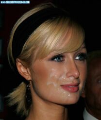 Paris Hilton Cumshot Facial 001