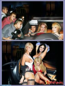 Paris Hilton Upskirt Pantiless Nudes 001