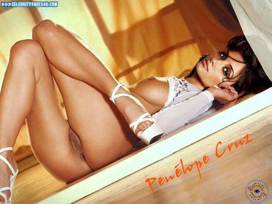 Penelope Cruz Fake, Pantiless, Pussy, Porn