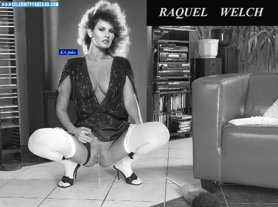 Raquel Welch Fake, Panties Pulled Aside, Pissing, Porn