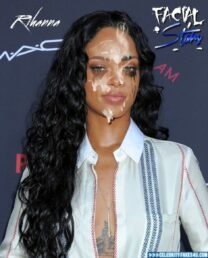 Rihanna Facial Cumshot Public Nsfw Fake 001