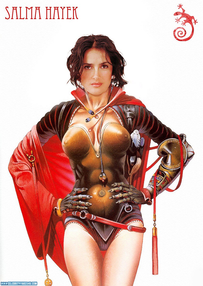 Salma Hayek Fake, Cartoon, Nude, Porn