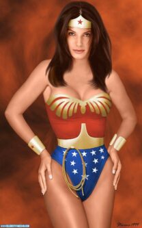 Sandra Bullock Wonder Woman Hot Outfit 001