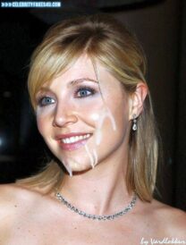 Sarah Chalke Cum Facial Fake 001