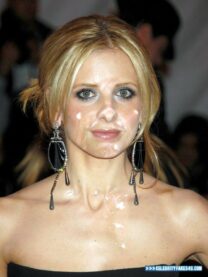 Sarah Michelle Gellar Cum Facial 001