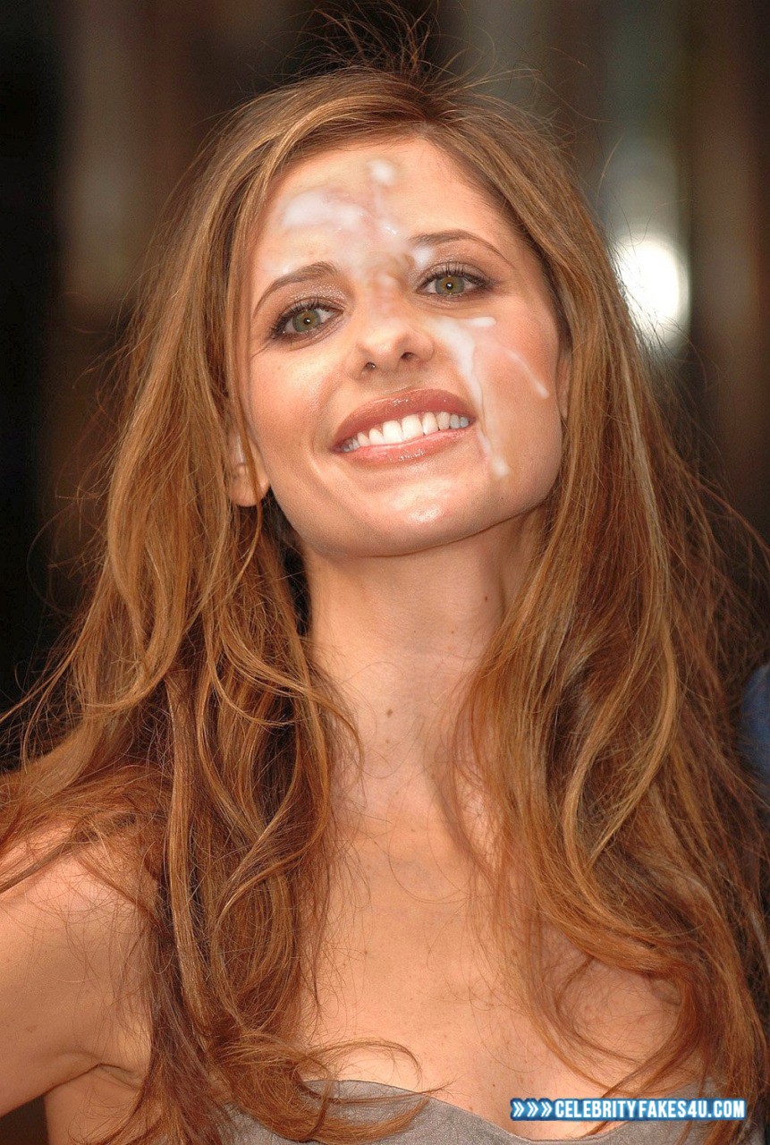 Sarah Michelle Gellar Fake, Cum Facial, Cumshot, Porn