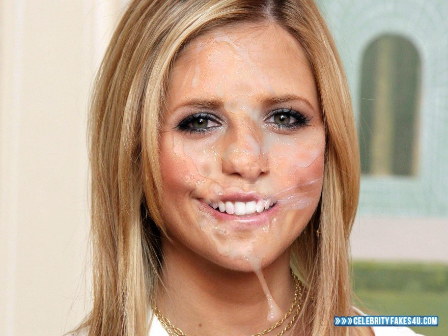 Sarah Michelle Gellar Fake, Cum Facial, Cumshot, Porn