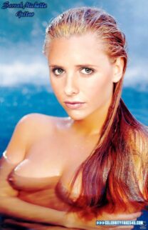 Sarah Michelle Gellar Wet Tits Naked 001