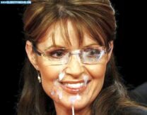Sarah Palin Glasses Facial Cumshot Porn 001