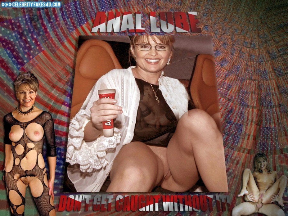 Sarah Palin Fake, Pantiless, Upskirt, Porn