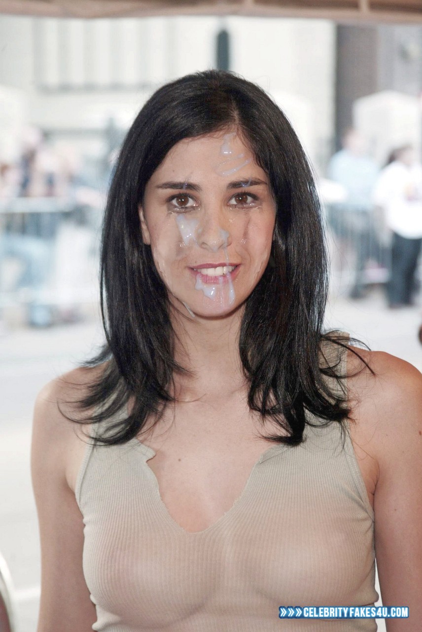 Sarah Silverman Fake, Cum Facial, See-Thru, Tits, Porn