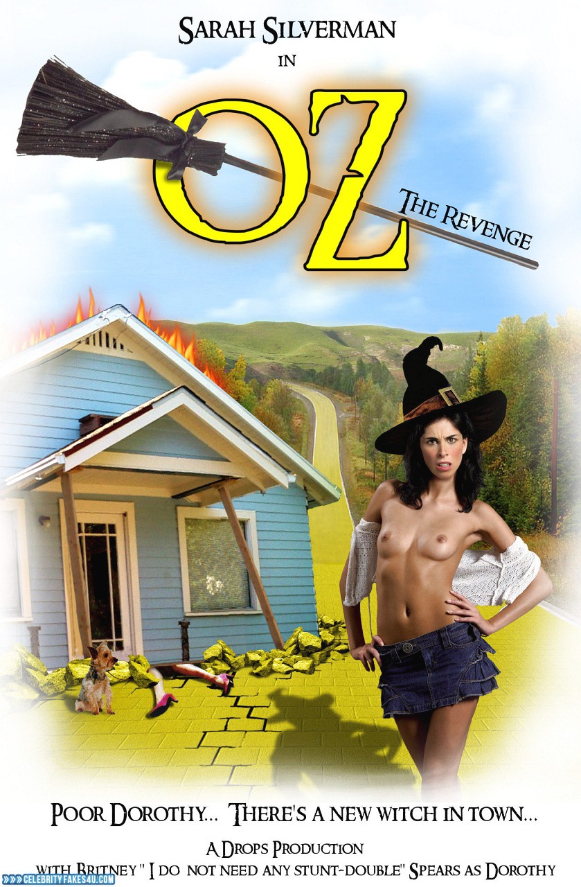 Sarah Silverman Fake, Movie Cover, Topless, Porn