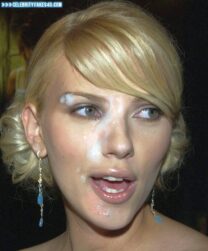 Scarlett Johansson Cum Facial Nudes 001