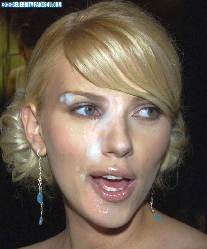 Scarlett Johansson Fake, Cum Facial, Cumshot, Porn