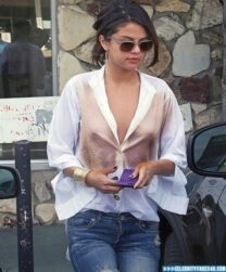 Selena Gomez Pokies See Thru Fake 001