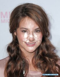 Shailene Woodley Cum Facial Fake 002