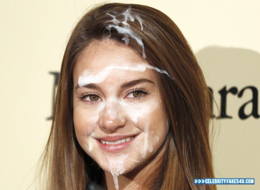 Shailene Woodley Fake, Brunette Hair, Cum Facial, Cumshot, Porn