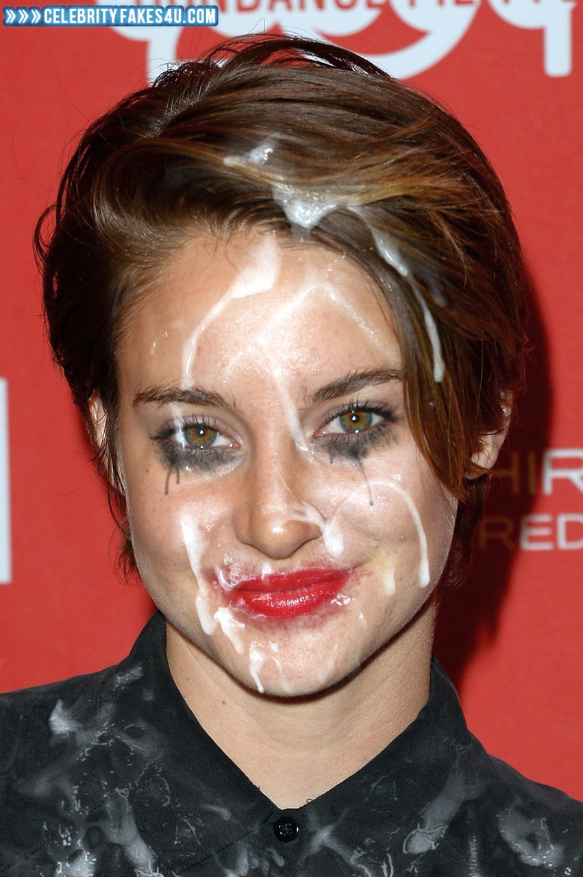 Shailene Woodley Fake, Cum Facial, Cumshot, Lipstick, Porn