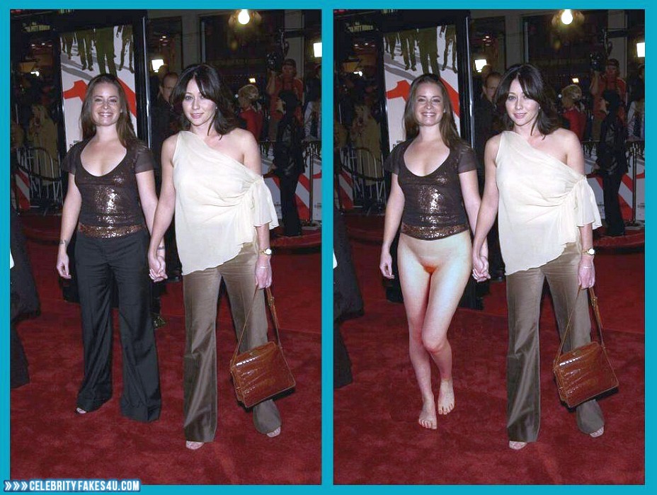 Shannen Doherty Fake, Lesbian, Pantiless, Red Carpet Event, Porn