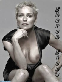 Sharon Stone Tit Pops Out Porn 001