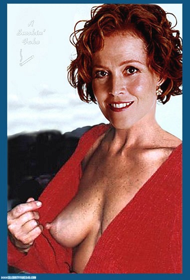 Sigourney Weaver Fake, Flashing Tits, Sideboob, Porn