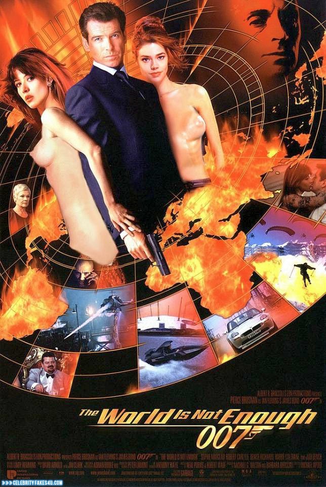 Sophie Marceau Fake, 007 James Bond, Movie Cover, Tits, Porn