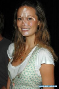 Summer Glau Facial Cumshot 001