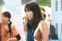 Tae Yeon Exposed Tits Public Naked 001