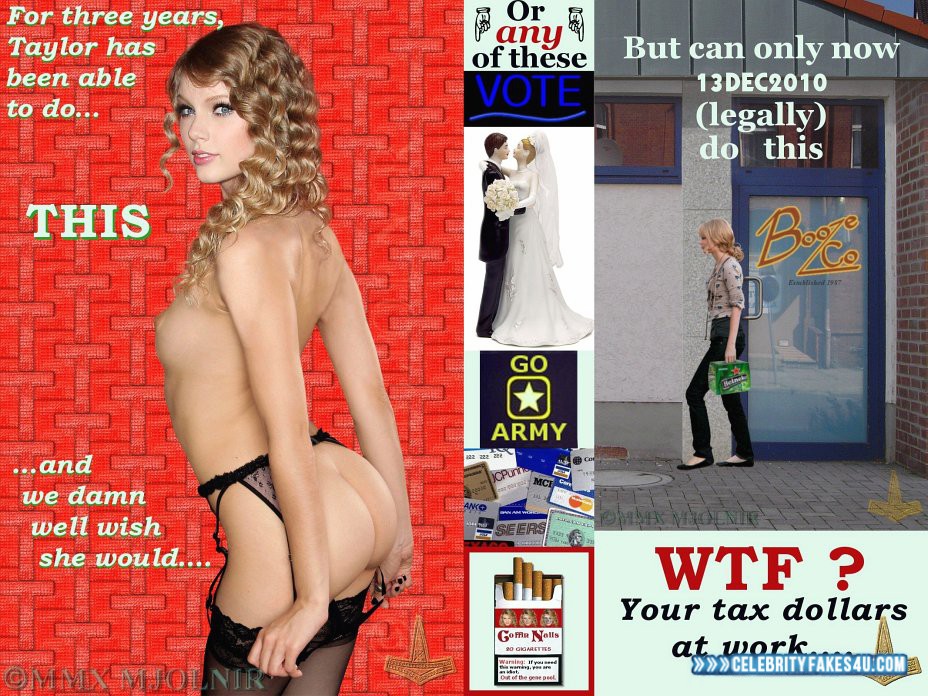 Taylor Swift Fake, Ass, Nude, Panties Pulled Down, Pussy, Stockings, Porn