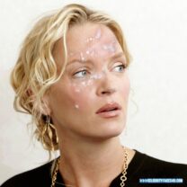 Uma Thurman Blonde Cumshot Facial 001
