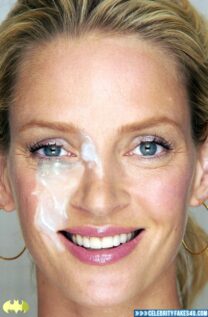 Uma Thurman Cum Facial 001