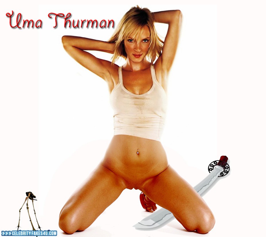 Uma Thurman Fake, Nude, Pantiless, Porn