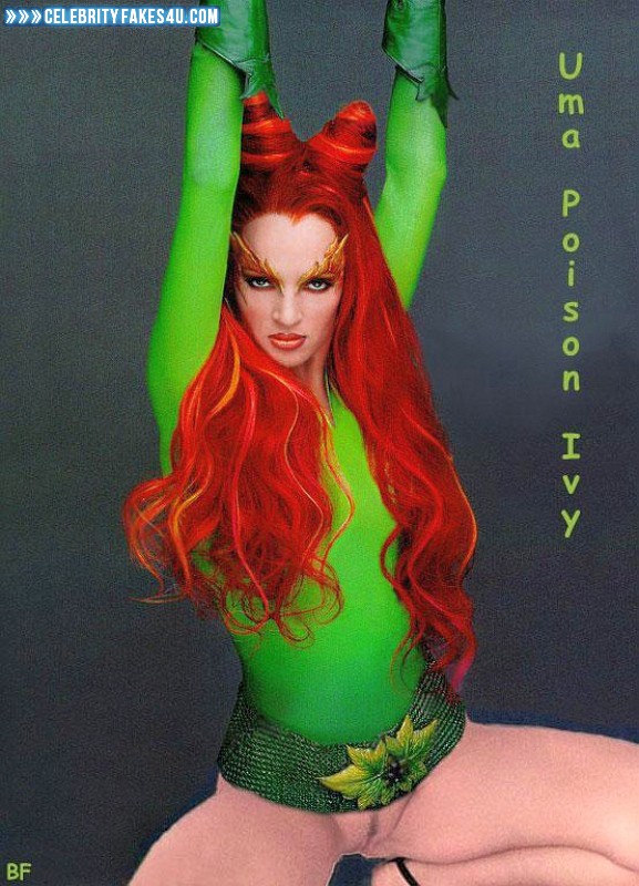 Uma Thurman Fake, Batman, Pantiless, Porn
