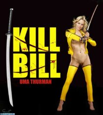 Uma Thurman Without Underwear Kill Bill 001
