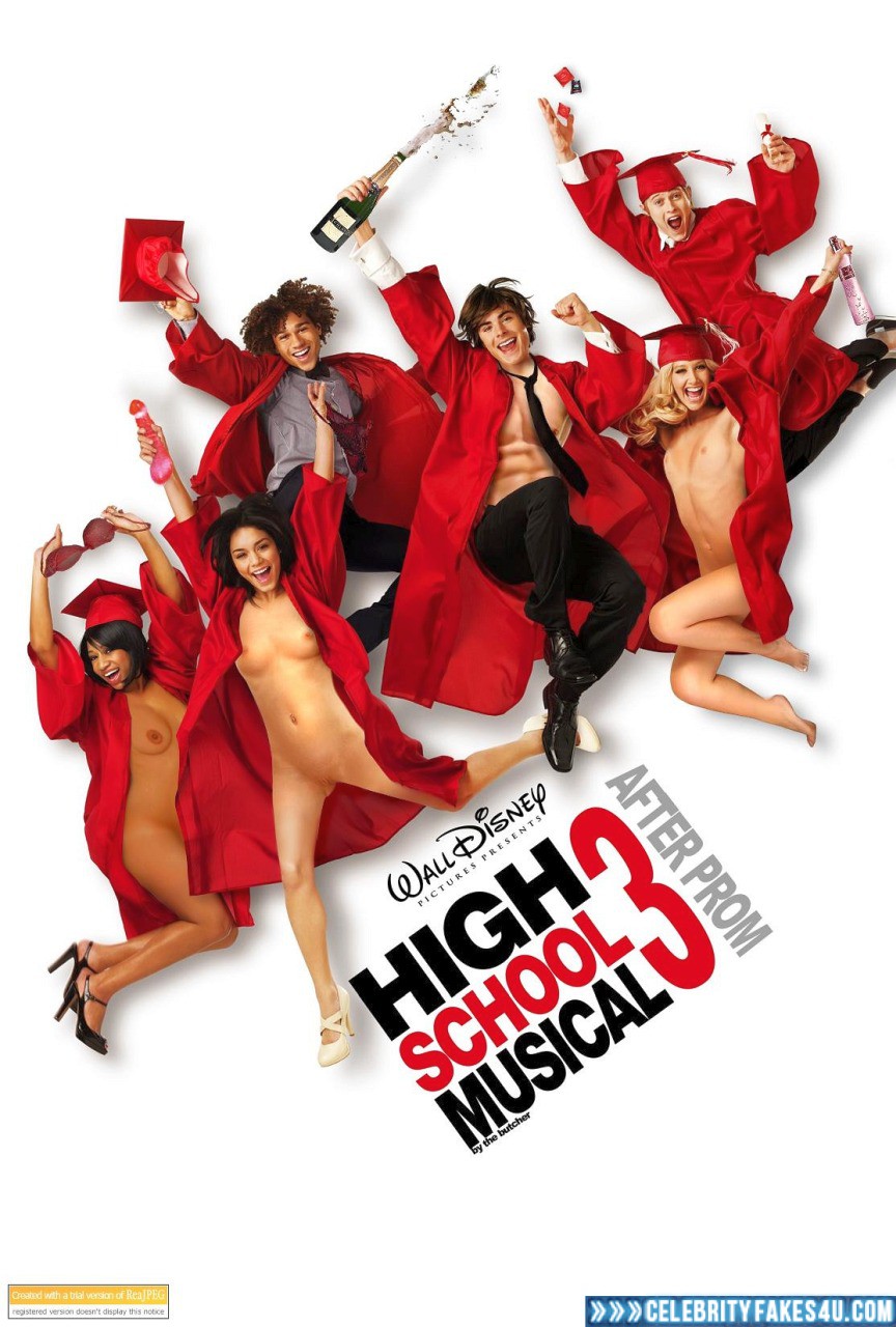 Vanessa Hudgens High Babe Musical Movie Cover Naked 001 Celebrity