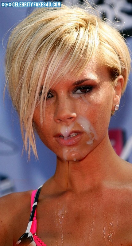 Victoria Beckham Fake, Blonde, Cum Facial, Horny, Porn