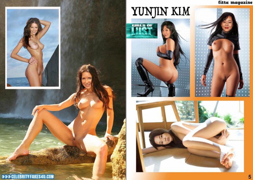 Yunjin Kim Fake, Ass, Masturbating, Nude, Pussy, Tits, Porn