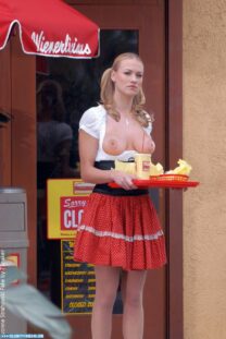 Yvonne Strahovski Skirt Voyeur Porn Fake 001