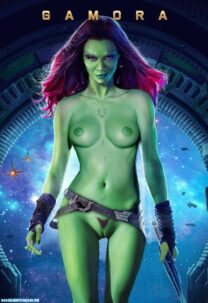 Zoe Saldana Guardians Of The Galaxy Nude Body 001