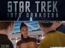 Zoe Saldana Large Tits Star Trek Naked 001